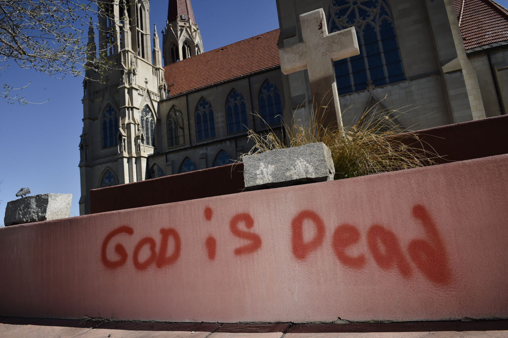 Cathedral Vandalism